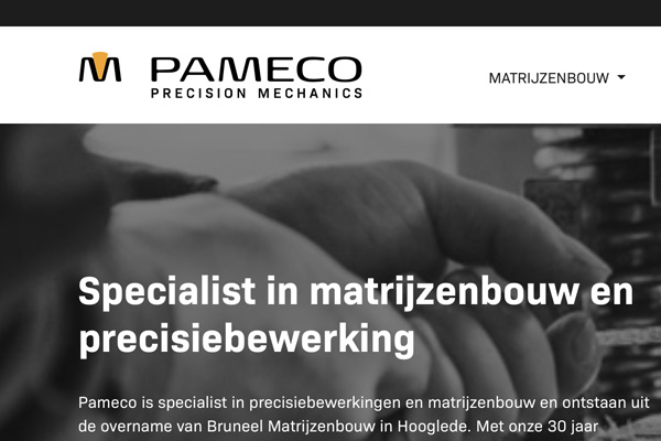 logo ontwerp voor Pameco matrijzenbouw te Hooglede