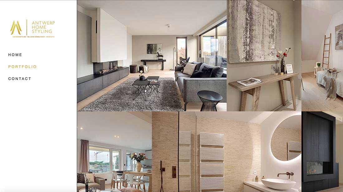 webdesign voor Antwerp Home Styling te Antwerpen